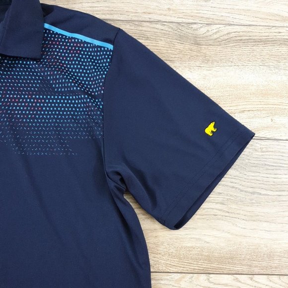 Jack Nicklaus Golf Large Short Sleeve Shirt Men Sport Casual Polyester Blue Soft - Picture 4 of 11